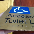 Número de porta de braille de metall a l'engròs i placa de nom